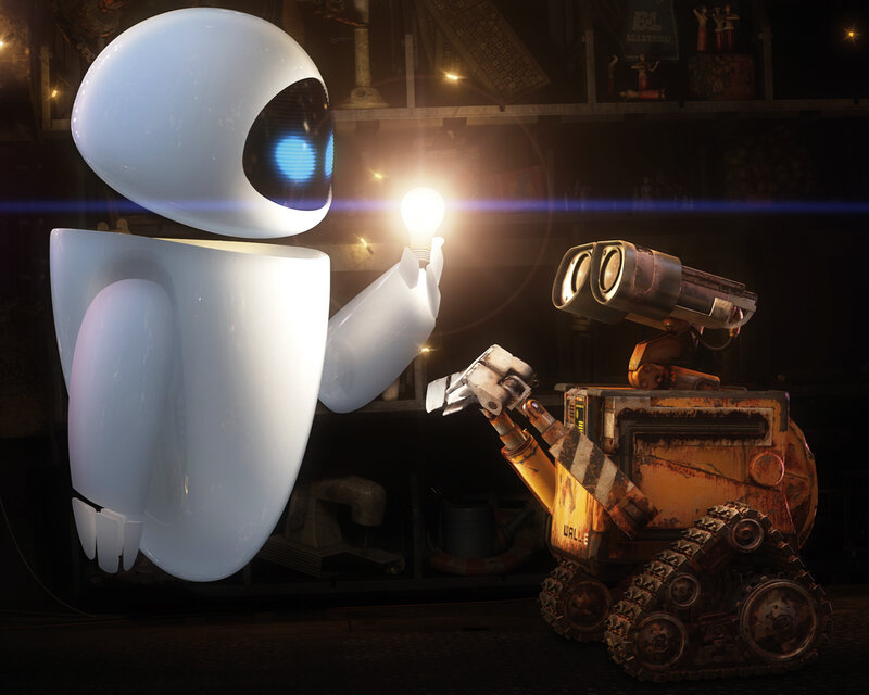 Robots in a Junkyard — White, Dramatic