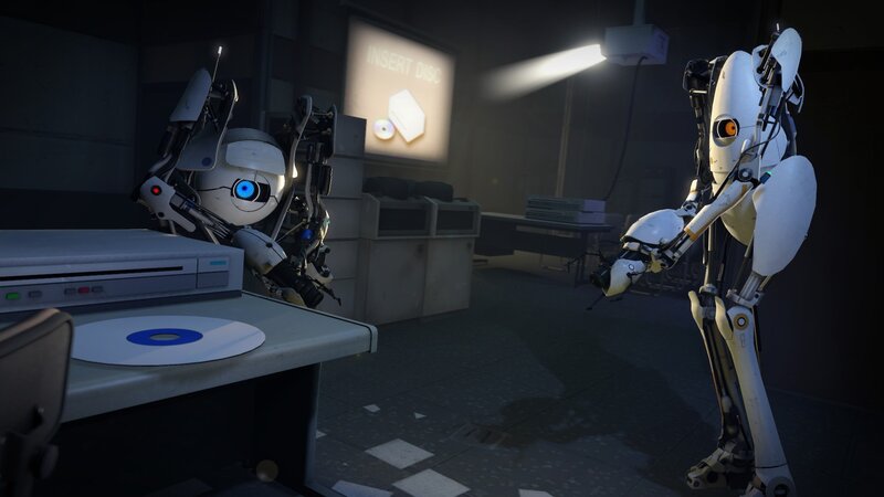 robots in a lab setting