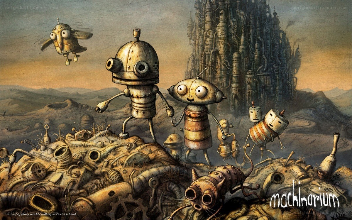 robots in a mechanical wasteland