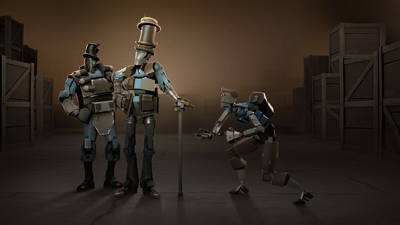 Robots in a warehouse