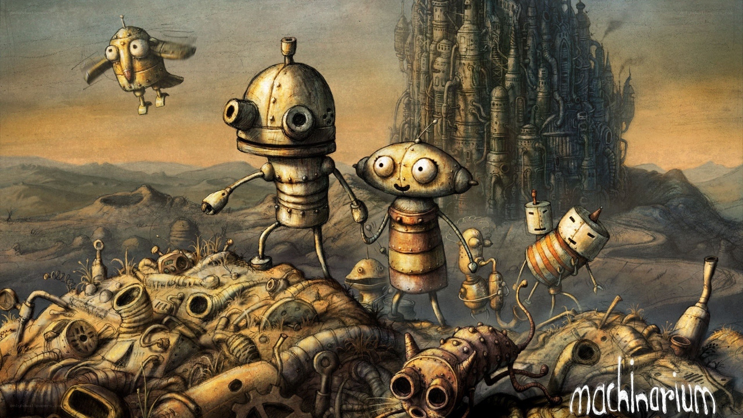 robots in a wasteland
