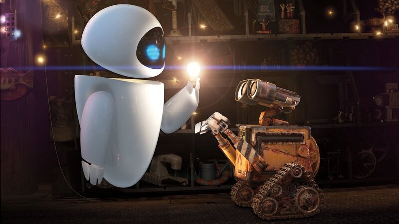 Robots in a Workshop — White, Curious