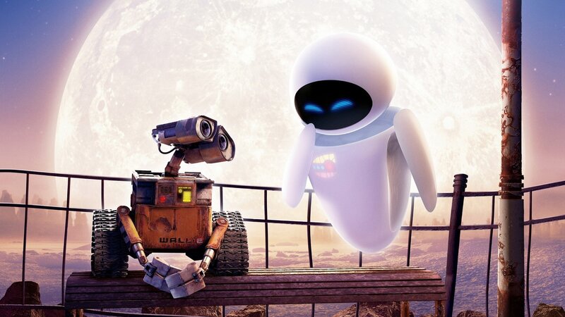Robots on a Bench — White, Serene