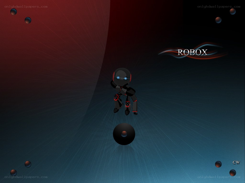 Robox character in space