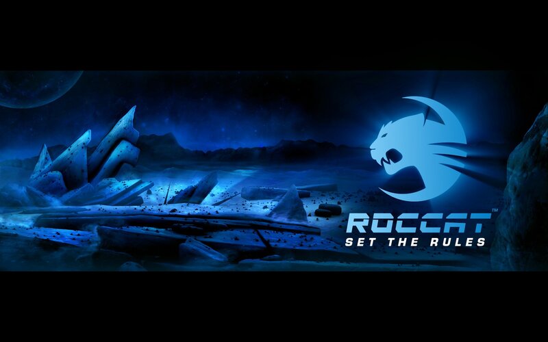 Roccat Logo on Alien Landscape