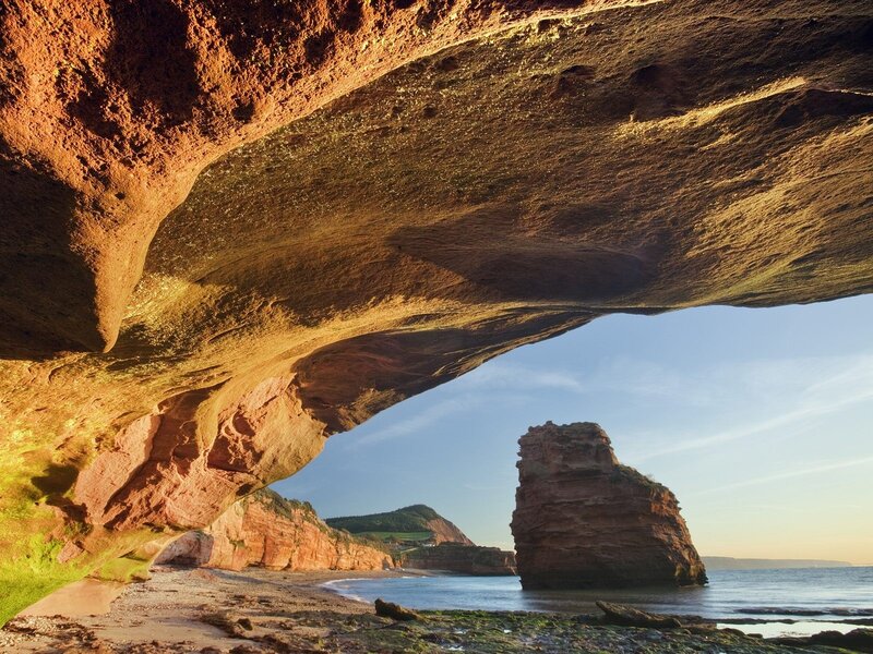 Rock Arch and Sea Stack — Brown