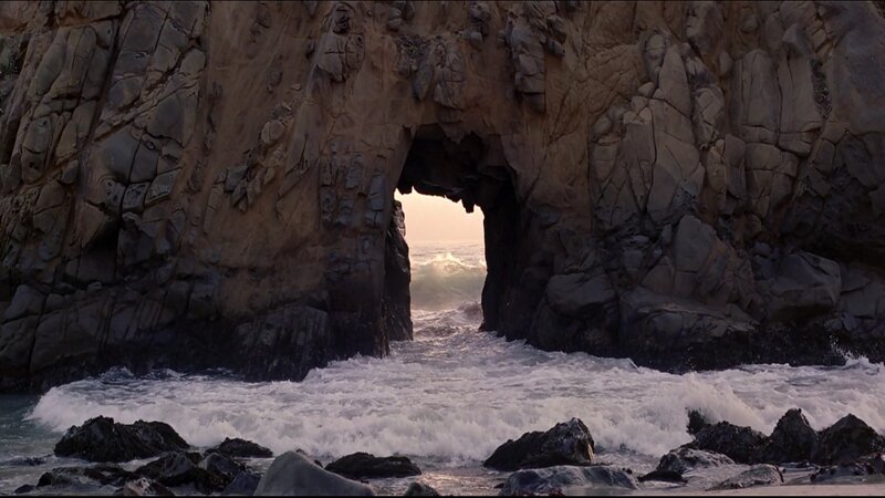 Rock Arch at Coastline — Brown, Dramatic