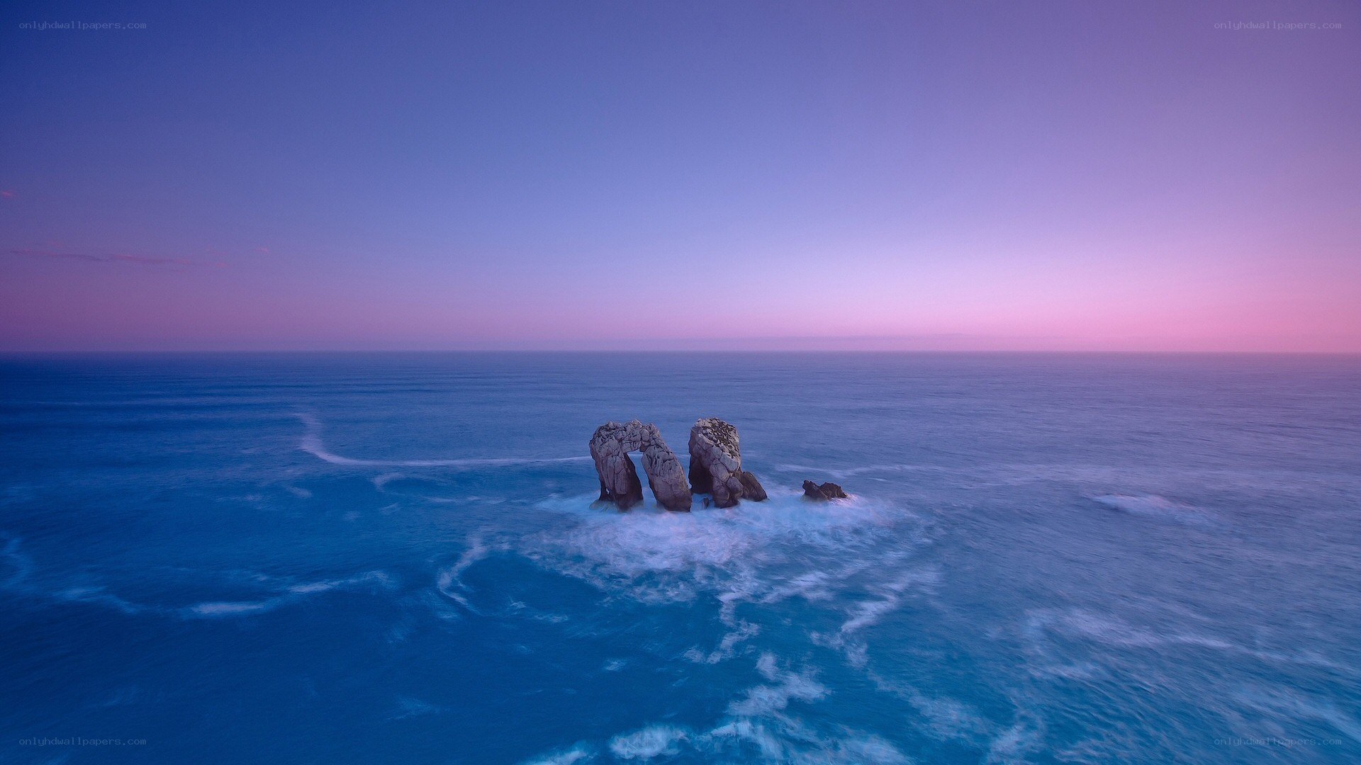 Rock arch at dusk