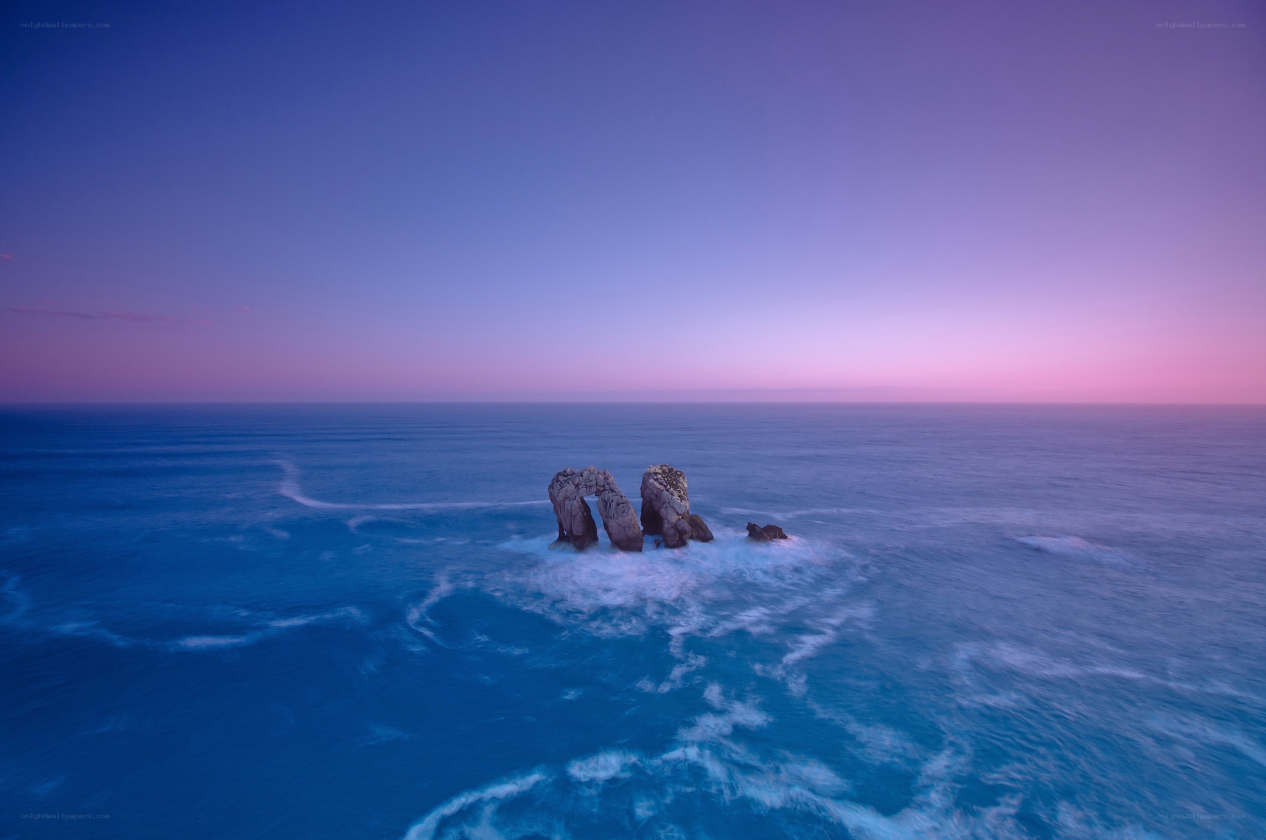 Rock arch at twilight