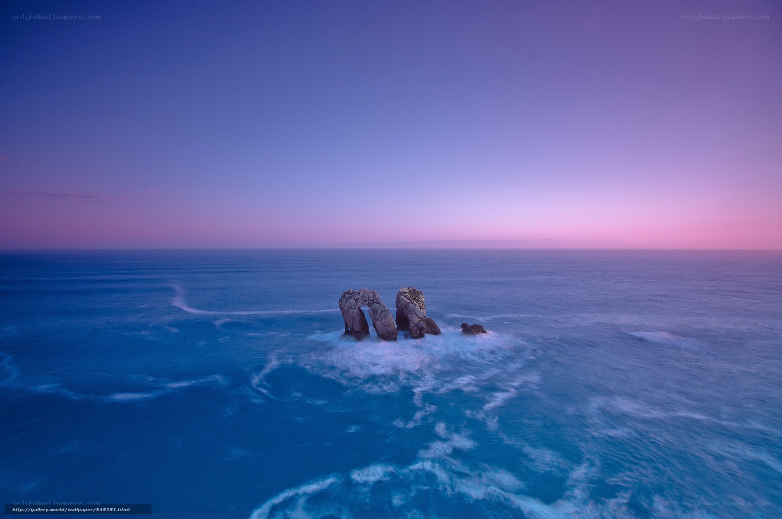 Rock arch at twilight