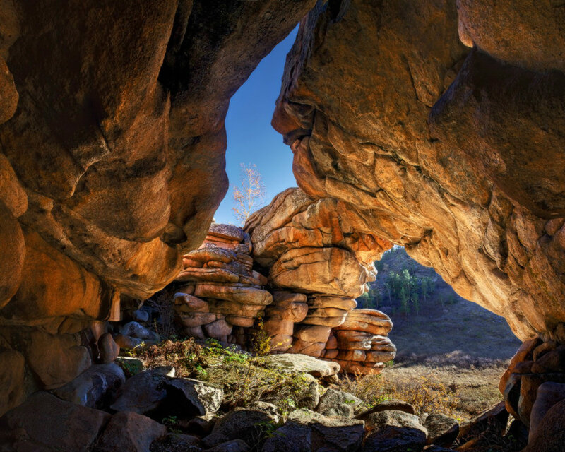 Rock Arch Formation — Brown, Serene