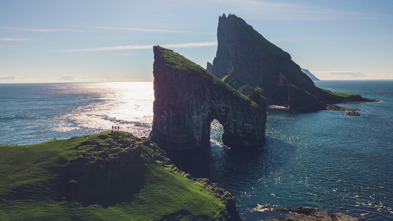 Rock Arch Formation — Green