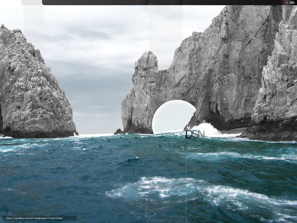 rock arch in ocean