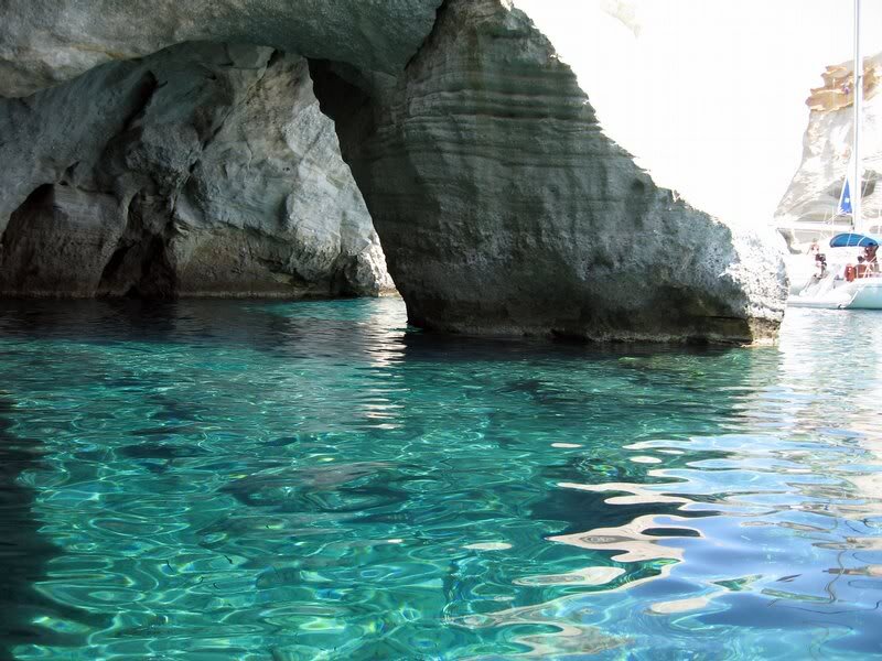 Rock Arch in Turquoise Water