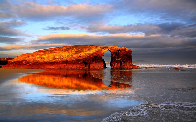Rock Arch on Beach