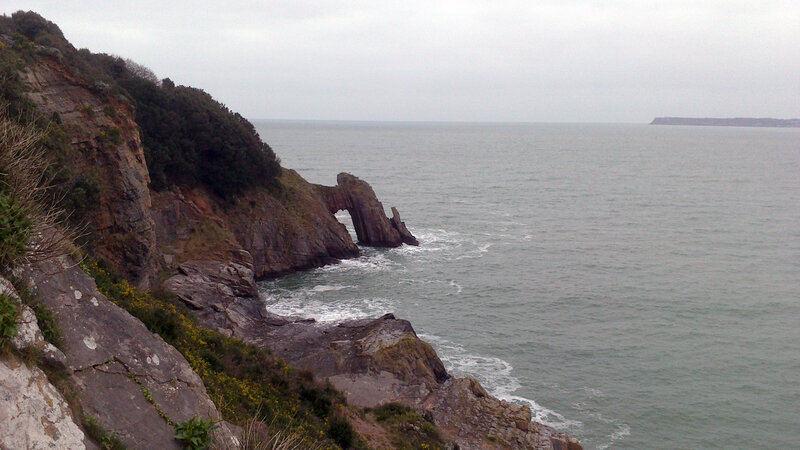 Rock Arch on Coastline