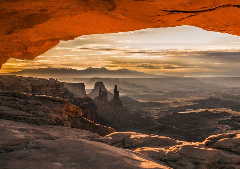 Rock Arch over Canyon