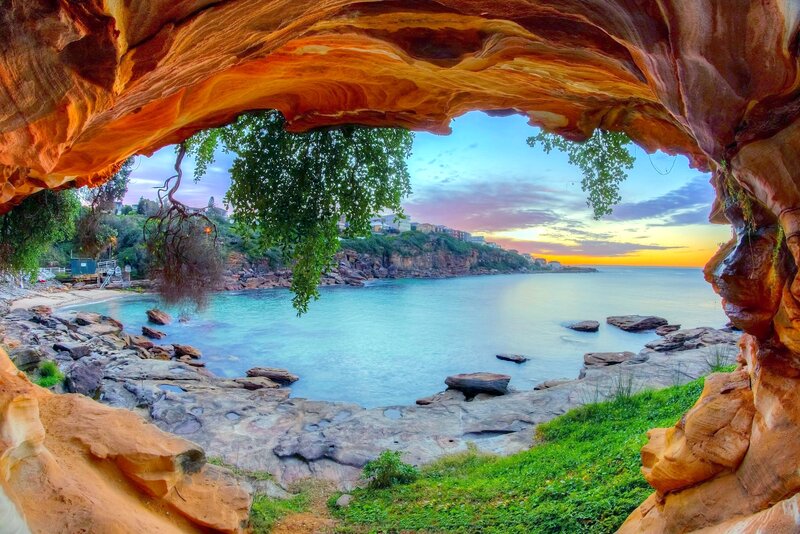 Rock Arch Overlooking Bay