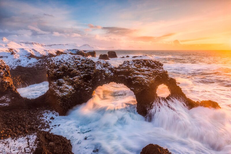Rock Arches at Sunset
