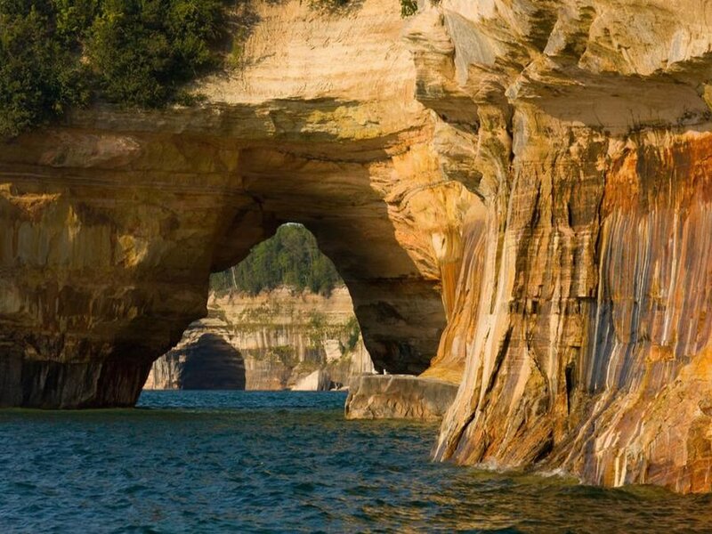 Rock Arches by Water