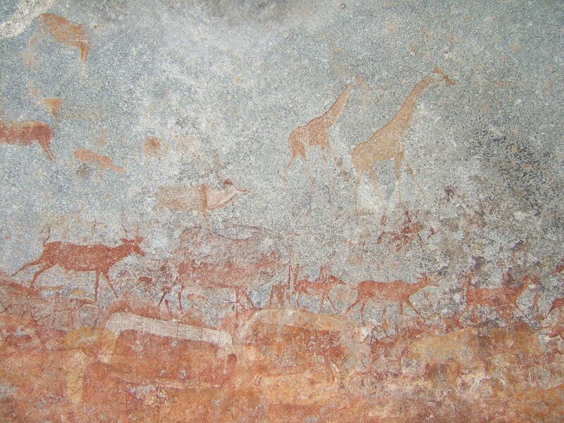 Rock Art of Animals — Red