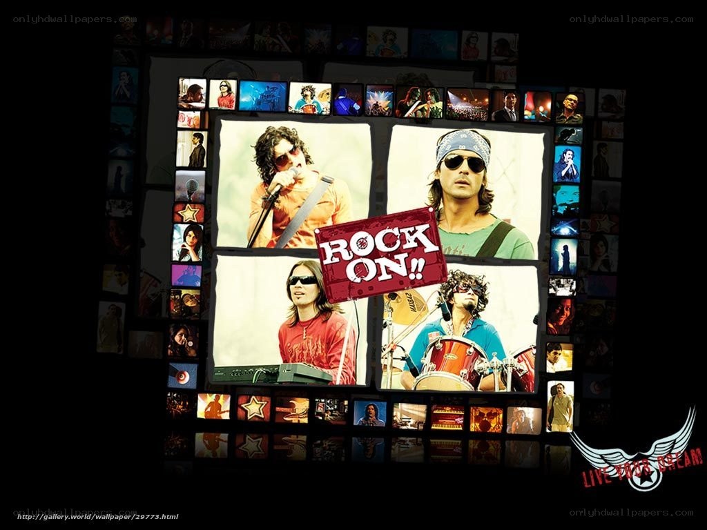 Rock band collage wallpaper