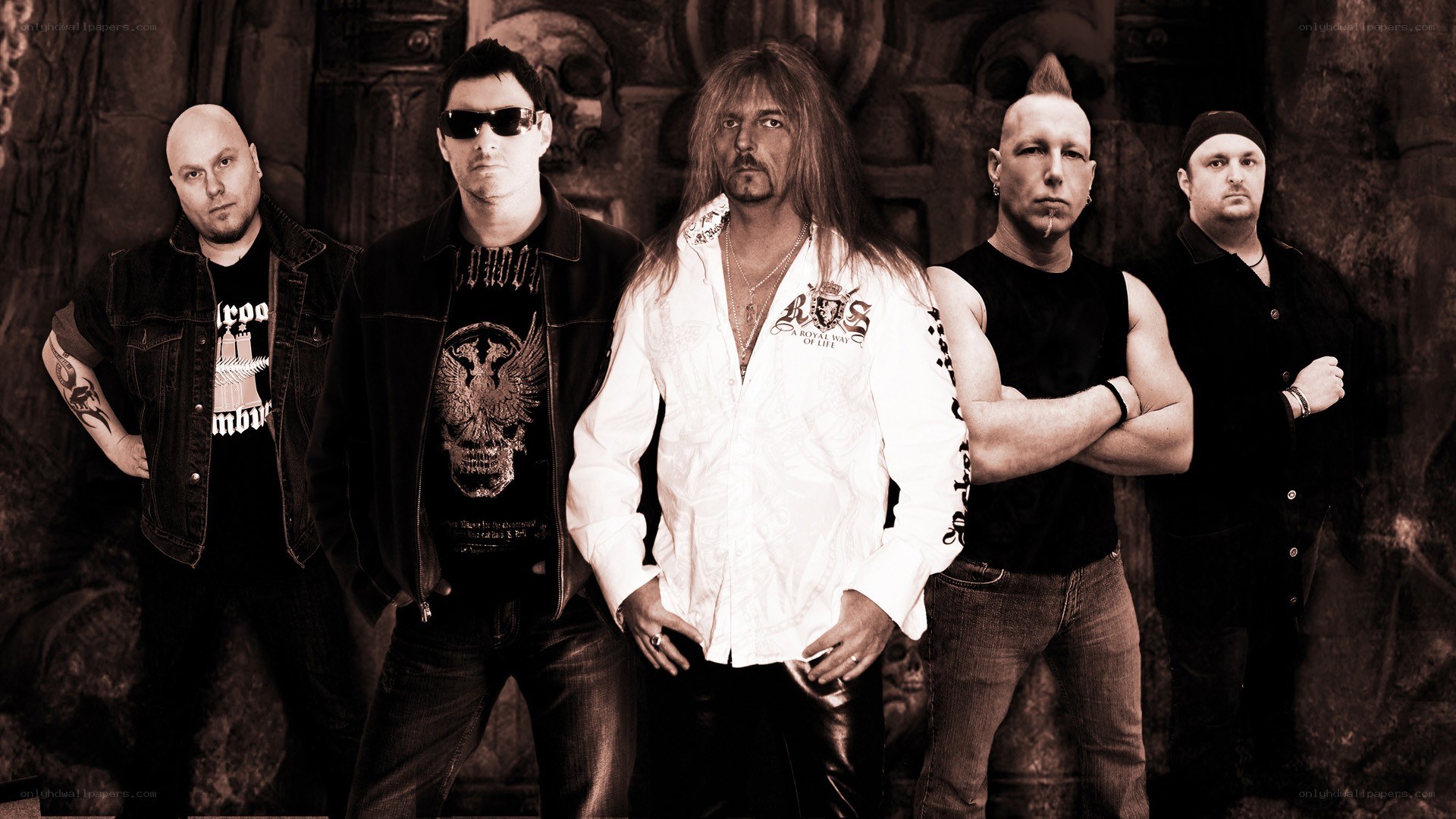 rock band group portrait