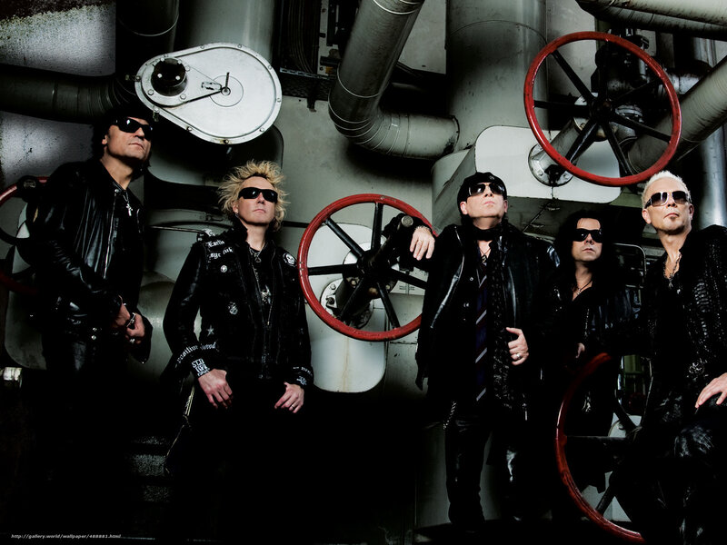 rock band in industrial setting