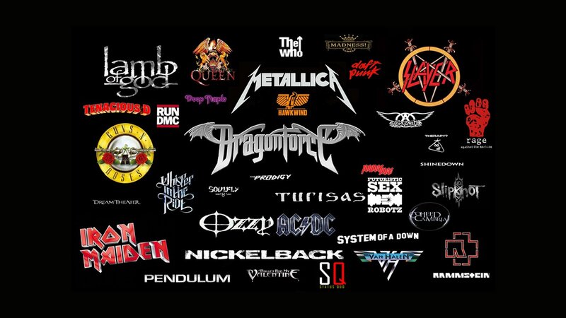 rock band logos collection