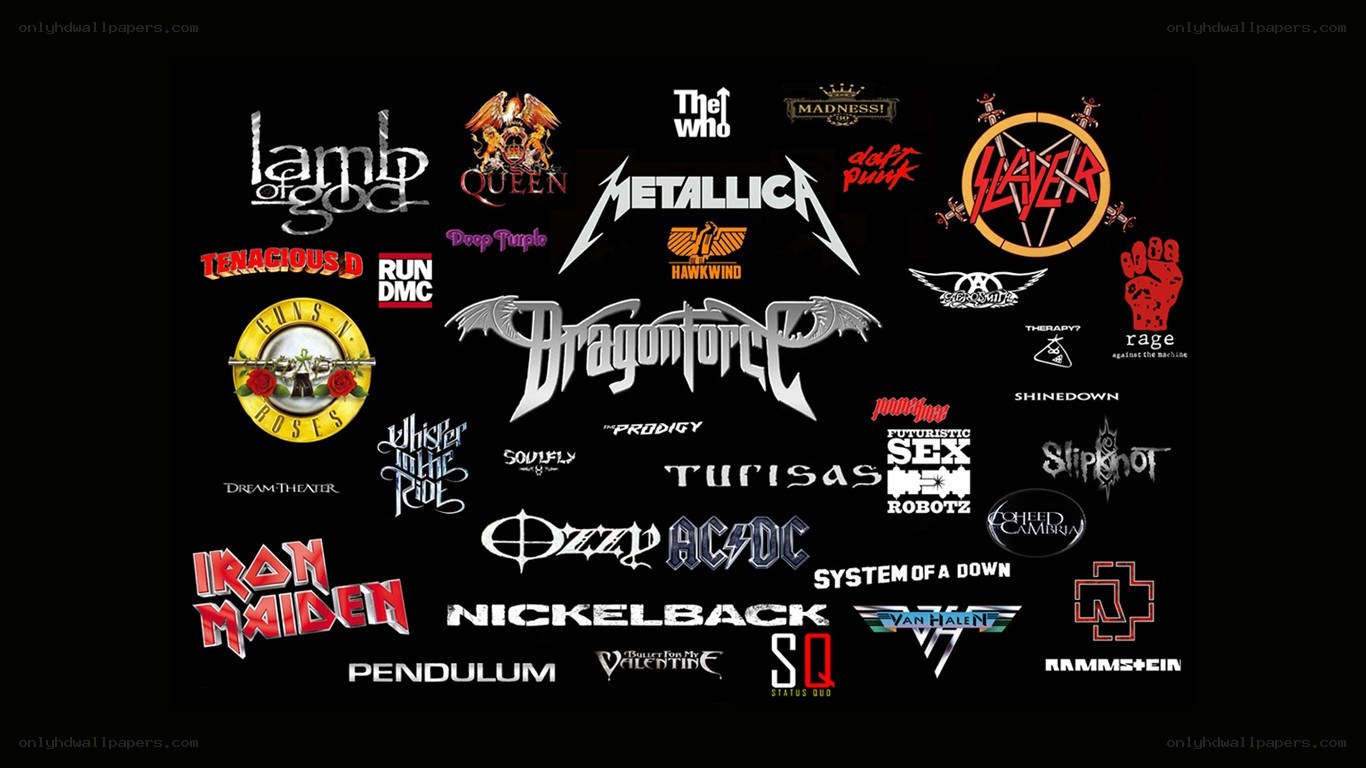 rock band logos collection