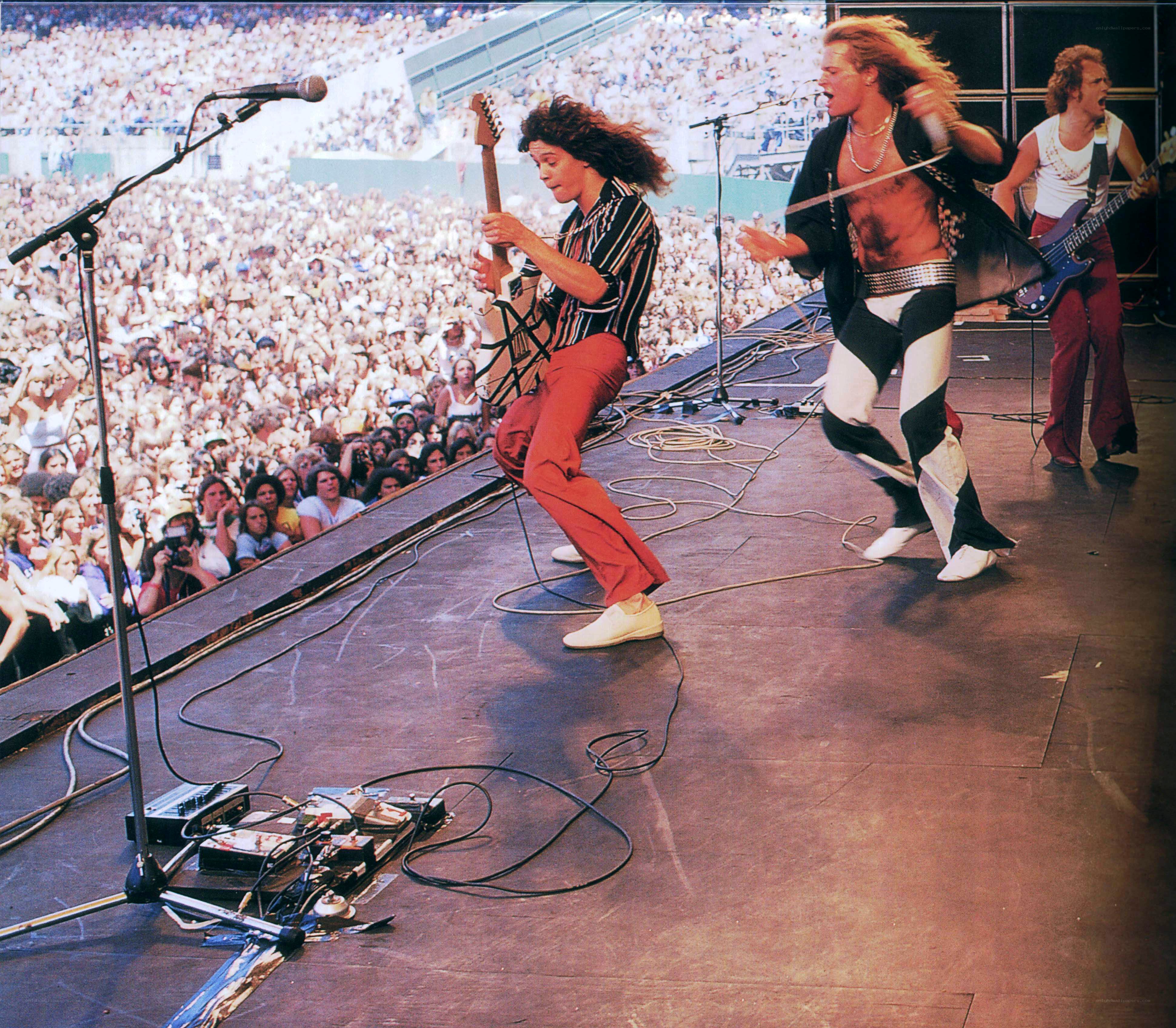 Rock band performing on stage