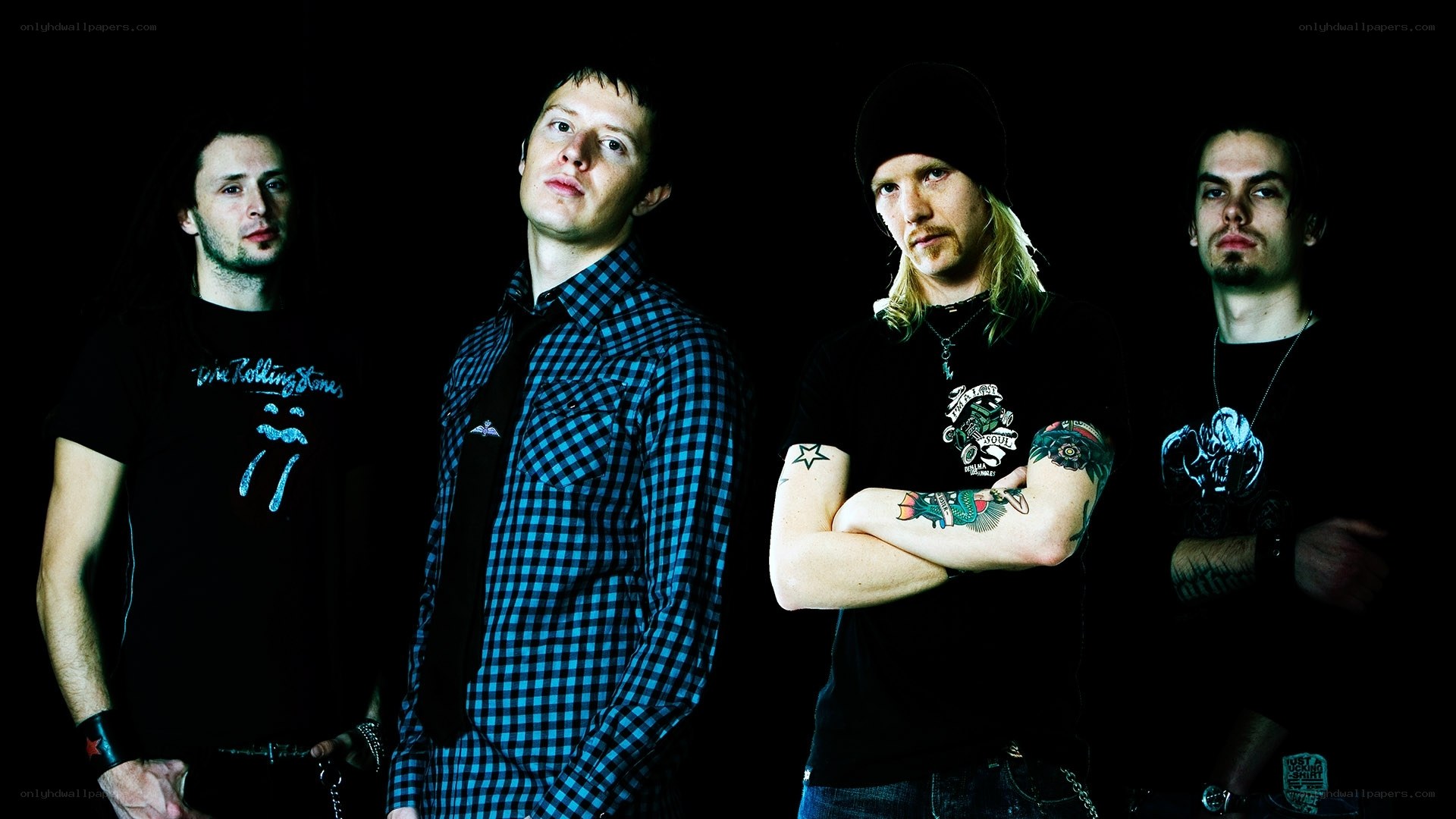 rock band portrait