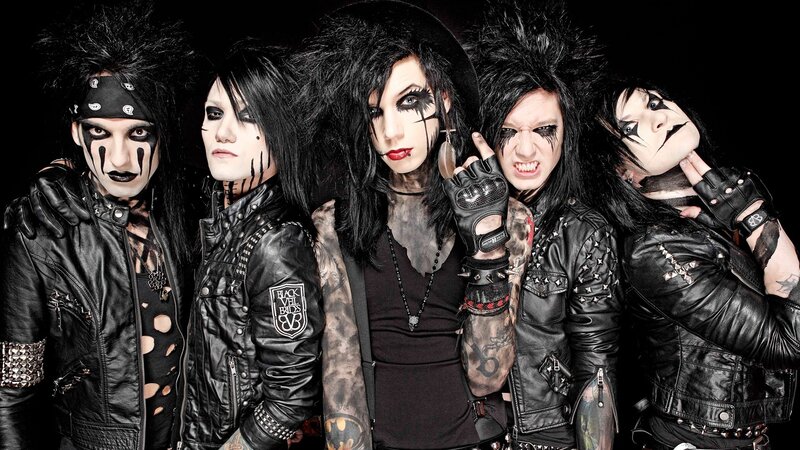 rock band with dramatic makeup