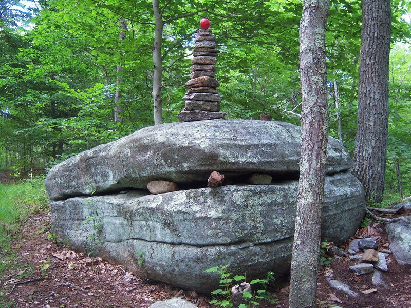 Rock Cairn in Forest