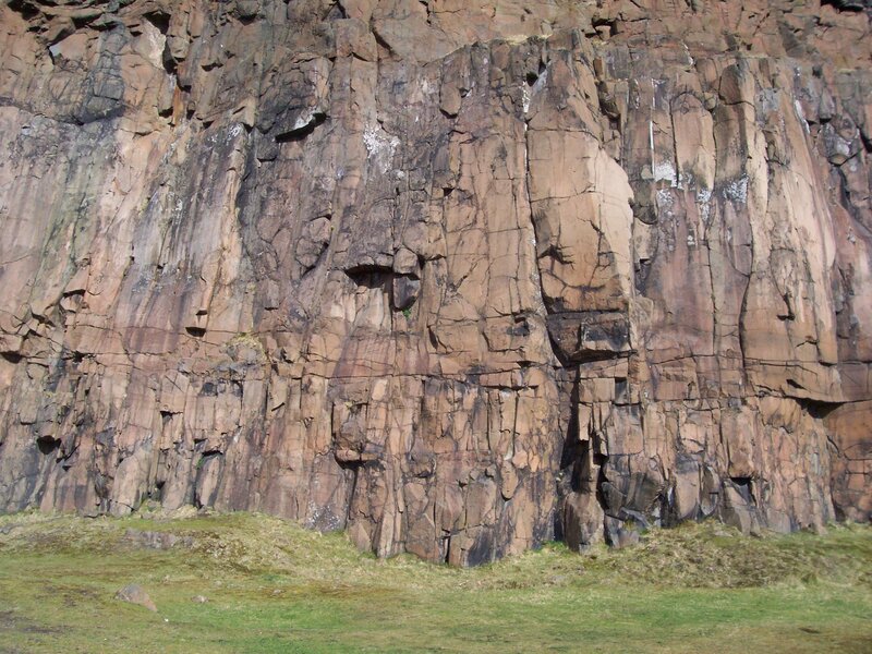Rock Cliff Face — Brown