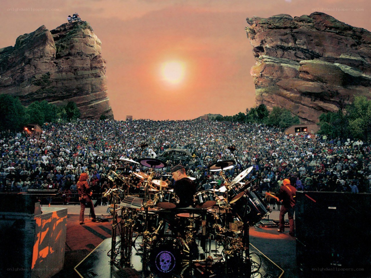 Rock concert at Red Rocks