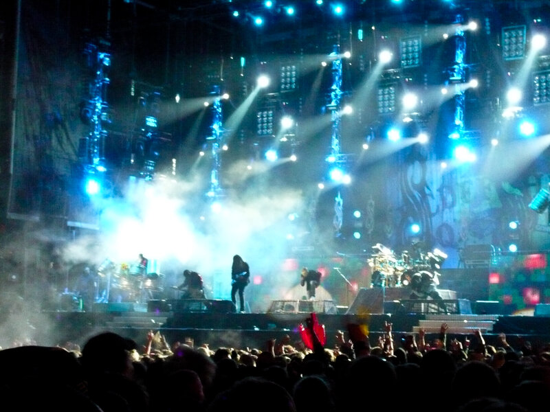 rock concert on stage
