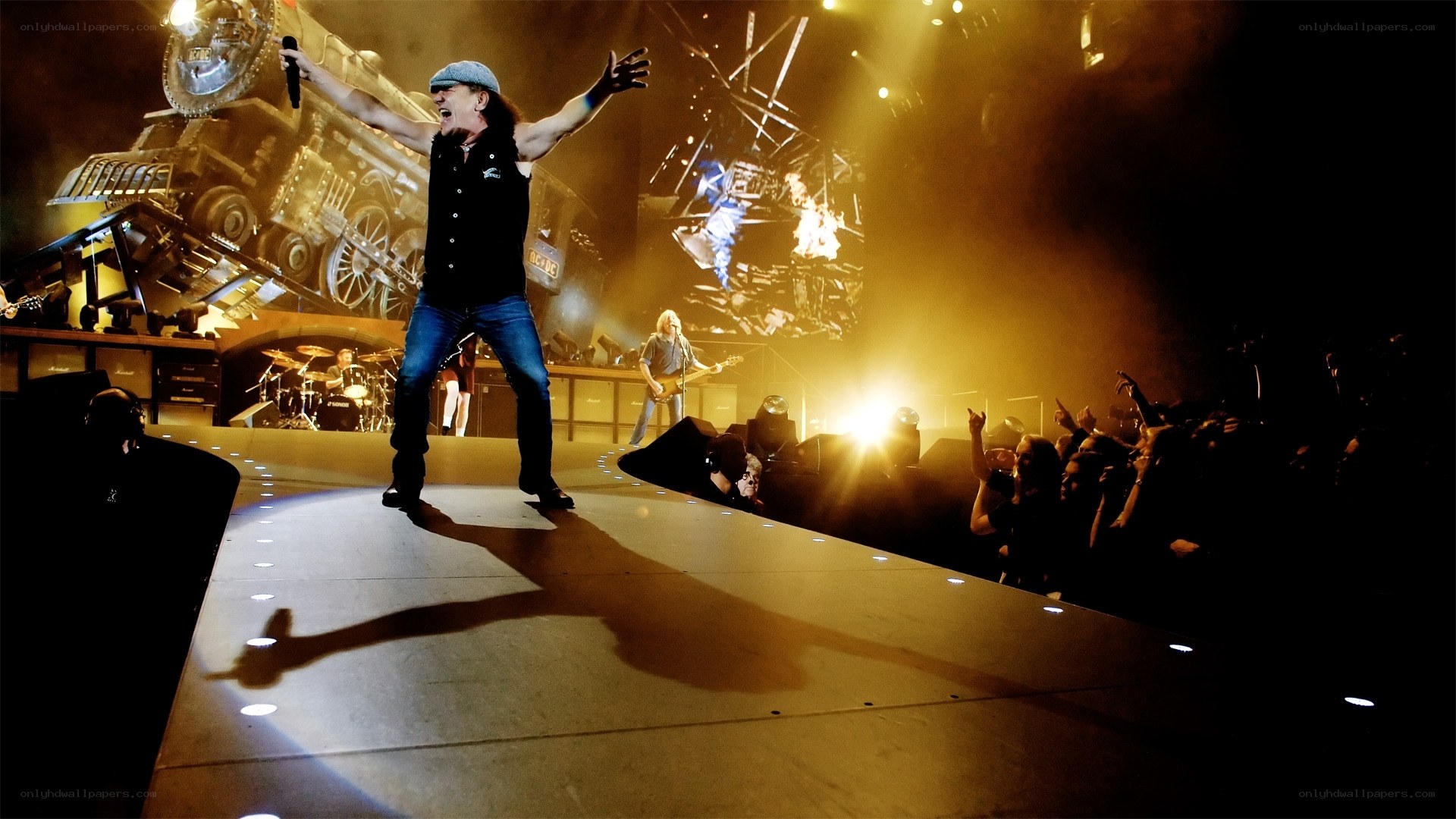 rock concert on stage