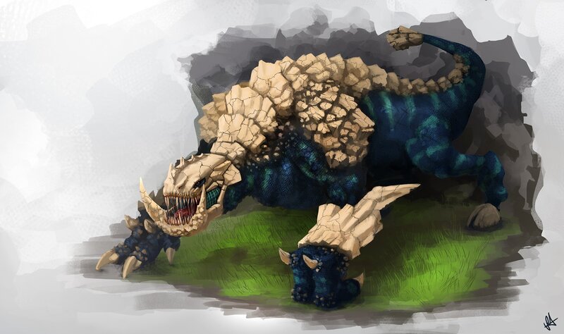 Rock-covered Monster