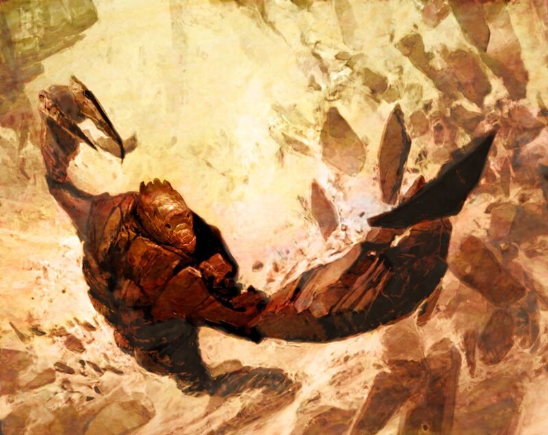 Rock Creature in Sand