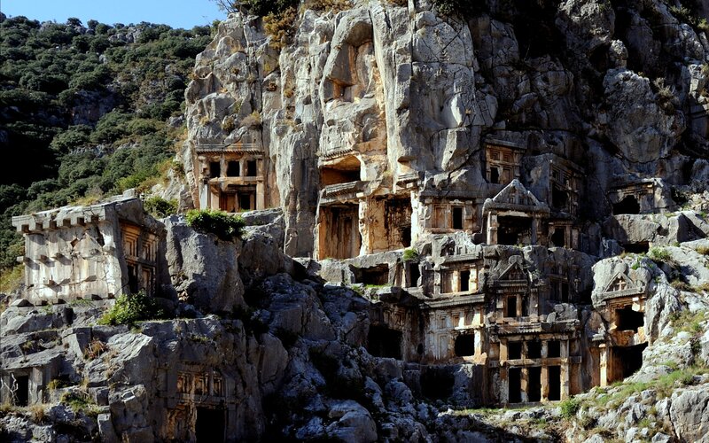 Rock-cut Tombs — Gray