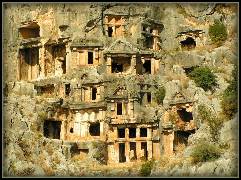 Rock-cut Tombs in Cliff
