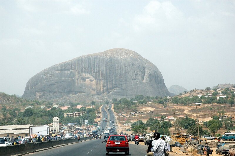 Rock Formation and Road