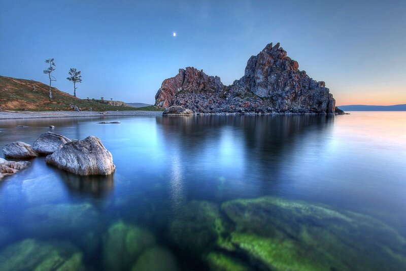 Rock formation at Lake Baikal