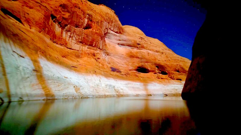 Rock Formation at Night