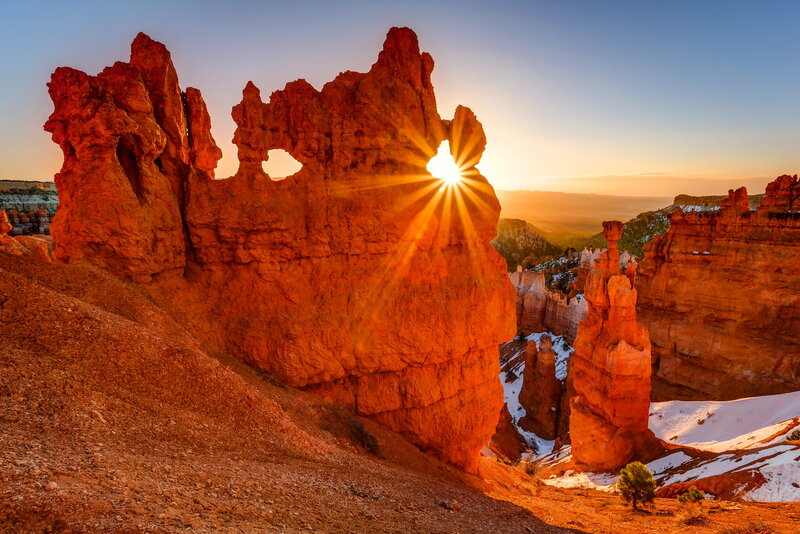 Rock Formation at Sunrise