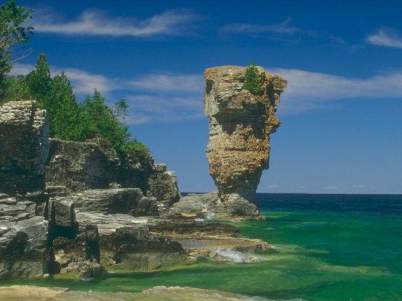 rock formation by the sea
