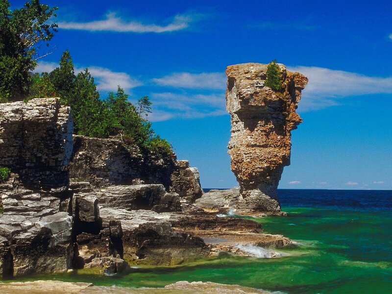 rock formation by the sea
