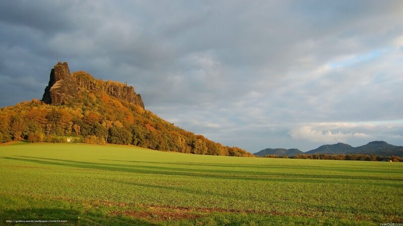 Rock Formation in Autumn
