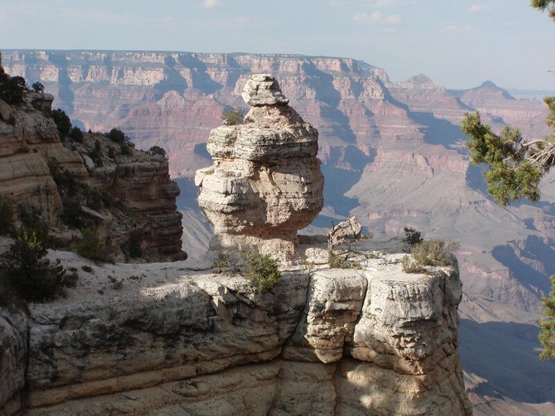 Rock Formation in Canyon — Brown
